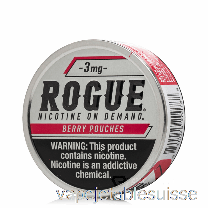 Vape Suisse Rogue Sachets De Nicotine - Baies 3mg